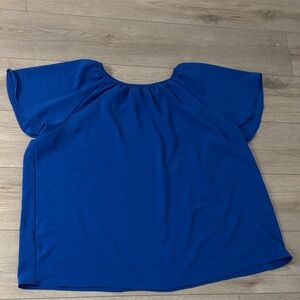 Elegant Royal Blue Women's Blouse